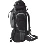 Wanderrucksack XXL 75 L Schwarz und Grau Wanderrucksack XXL 75 L Schwarz und Grau