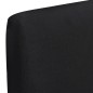 Stretch-Stuhlhussen Gerade 4 Stk. Schwarz Stretch-Stuhlhussen Gerade 4 Stk. Schwarz