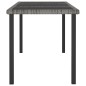 vidaXL Garten-Esstisch Grau 180x70x73 cm Poly Rattan vidaXL Garten-Esstisch Grau 180x70x73 cm Poly Rattan