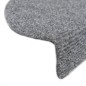 vidaXL 15 Stk. Selbstkl. Treppenmatten Nadelvlies 56x17x3cm Hellgrau vidaXL 15 Stk. Selbstkl. Treppenmatten Nadelvlies 56x17x3cm Hellgrau