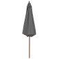 Sonnenschirm mit Holz-Mast 300 cm Anthrazit Sonnenschirm mit Holz-Mast 300 cm Anthrazit
