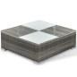 6-tlg. Garten-Lounge-Set mit Auflagen Poly Rattan Grau 6-tlg. Garten-Lounge-Set mit Auflagen Poly Rattan Grau