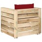 2-tlg. Garten-Lounge-Set mit Kissen Grün Imprägniertes Holz 2-tlg. Garten-Lounge-Set mit Kissen Grün Imprägniertes Holz