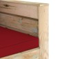2-tlg. Garten-Lounge-Set mit Kissen Grün Imprägniertes Holz 2-tlg. Garten-Lounge-Set mit Kissen Grün Imprägniertes Holz