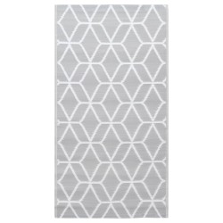 Outdoor-Teppich Grau 190x290 cm PP