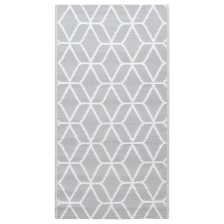 Outdoor-Teppich Grau 190x290 cm PP
