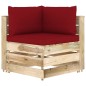 vidaXL 4-tlg. Garten-Lounge-Set mit Kissen Grün Imprägniertes Holz vidaXL 4-tlg. Garten-Lounge-Set mit Kissen Grün Imprägniertes Holz