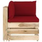 vidaXL 4-tlg. Garten-Lounge-Set mit Kissen Grün Imprägniertes Holz vidaXL 4-tlg. Garten-Lounge-Set mit Kissen Grün Imprägniertes Holz
