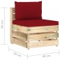 vidaXL 4-tlg. Garten-Lounge-Set mit Kissen Grün Imprägniertes Holz vidaXL 4-tlg. Garten-Lounge-Set mit Kissen Grün Imprägniertes Holz