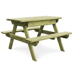 Kinder-Picknicktisch 90x90x58 cm Imprägniertes Kiefernholz