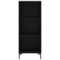 Highboard Schwarz 34,5x34x180 cm Holzwerkstoff Highboard Schwarz 34,5x34x180 cm Holzwerkstoff