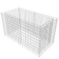 Gabionen-Hochbeet Stahl 180×90×100 cm Silbern Gabionen-Hochbeet Stahl 180×90×100 cm Silbern