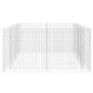 Gabionen-Hochbeet Stahl 180×90×100 cm Silbern Gabionen-Hochbeet Stahl 180×90×100 cm Silbern