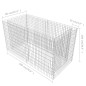 Gabionen-Hochbeet Stahl 180×90×100 cm Silbern Gabionen-Hochbeet Stahl 180×90×100 cm Silbern