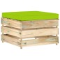 7-tlg. Garten-Lounge-Set mit Kissen Grün Imprägniertes Holz 7-tlg. Garten-Lounge-Set mit Kissen Grün Imprägniertes Holz