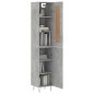vidaXL Highboard Betongrau 34,5x34x180 cm Holzwerkstoff vidaXL Highboard Betongrau 34,5x34x180 cm Holzwerkstoff