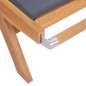 Sonnenliege Klappbar mit Rollen Teak Massivholz und Textilene Sonnenliege Klappbar mit Rollen Teak Massivholz und Textilene