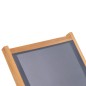 Sonnenliege Klappbar mit Rollen Teak Massivholz und Textilene Sonnenliege Klappbar mit Rollen Teak Massivholz und Textilene