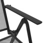 Klappstühle 4 Stk. Mesh Stahl Anthrazit Klappstühle 4 Stk. Mesh Stahl Anthrazit