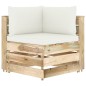 9-tlg. Garten-Lounge-Set mit Kissen Grün Imprägniertes Holz 9-tlg. Garten-Lounge-Set mit Kissen Grün Imprägniertes Holz
