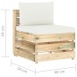 9-tlg. Garten-Lounge-Set mit Kissen Grün Imprägniertes Holz 9-tlg. Garten-Lounge-Set mit Kissen Grün Imprägniertes Holz