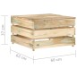9-tlg. Garten-Lounge-Set mit Kissen Grün Imprägniertes Holz 9-tlg. Garten-Lounge-Set mit Kissen Grün Imprägniertes Holz