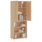Highboard Sonoma-Eiche 69,5x34x180 cm Holzwerkstoff Highboard Sonoma-Eiche 69,5x34x180 cm Holzwerkstoff