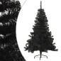 Künstlicher Halb-Weihnachtsbaum mit Ständer Schwarz 150 cm PVC Künstlicher Halb-Weihnachtsbaum mit Ständer Schwarz 150 cm PVC