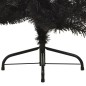 Künstlicher Halb-Weihnachtsbaum mit Ständer Schwarz 150 cm PVC Künstlicher Halb-Weihnachtsbaum mit Ständer Schwarz 150 cm PVC