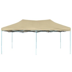 Faltzelt Pop-Up 3x6 m Cremeweiß