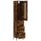 Highboard Räuchereiche 34,5x34x180 cm Holzwerkstoff Highboard Räuchereiche 34,5x34x180 cm Holzwerkstoff