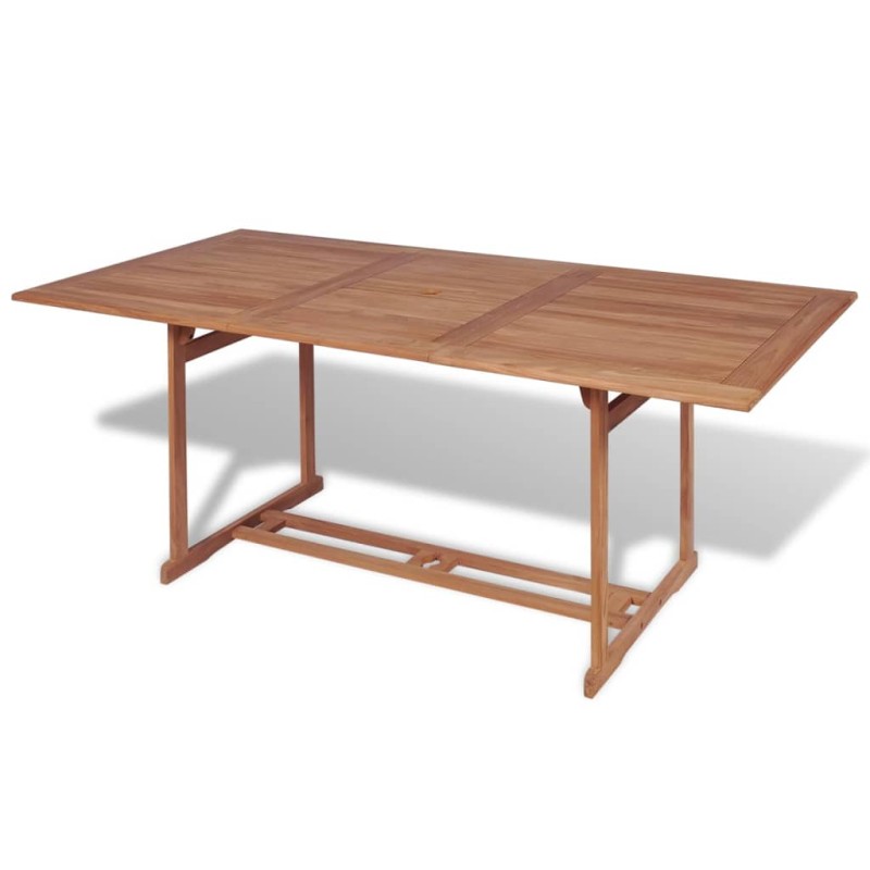 vidaXL Gartentish 180x90x75 cm Teak Massivholz vidaXL Gartentish 180x90x75 cm Teak Massivholz