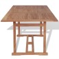 vidaXL Gartentish 180x90x75 cm Teak Massivholz vidaXL Gartentish 180x90x75 cm Teak Massivholz