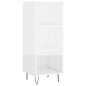 Highboard Hochglanz-Weiß 34,5x34x180 cm Holzwerkstoff Highboard Hochglanz-Weiß 34,5x34x180 cm Holzwerkstoff