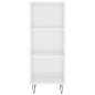 Highboard Hochglanz-Weiß 34,5x34x180 cm Holzwerkstoff Highboard Hochglanz-Weiß 34,5x34x180 cm Holzwerkstoff