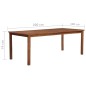 vidaXL Gartentisch 200x100x74 cm Massivholz Akazie vidaXL Gartentisch 200x100x74 cm Massivholz Akazie