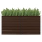 Hochbeet Braun 160 x 80 x 77 cm Verzinkter Stahl Hochbeet Braun 160 x 80 x 77 cm Verzinkter Stahl
