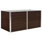 Hochbeet Braun 160 x 80 x 77 cm Verzinkter Stahl Hochbeet Braun 160 x 80 x 77 cm Verzinkter Stahl