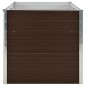 Hochbeet Braun 160 x 80 x 77 cm Verzinkter Stahl Hochbeet Braun 160 x 80 x 77 cm Verzinkter Stahl