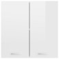 vidaXL Hängeschrank Hochglanz-Weiß 60x31x60 cm Holzwerkstoff vidaXL Hängeschrank Hochglanz-Weiß 60x31x60 cm Holzwerkstoff