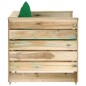 2-tlg. Garten-Lounge-Set mit Kissen Grün Imprägniertes Holz 2-tlg. Garten-Lounge-Set mit Kissen Grün Imprägniertes Holz