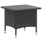 Teetisch Schwarz 50 x 50 x 47 cm Poly Rattan Teetisch Schwarz 50 x 50 x 47 cm Poly Rattan