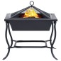 vidaXL Feuerstelle Schwarz 42x42x45 cm Stahl vidaXL Feuerstelle Schwarz 42x42x45 cm Stahl