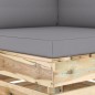 2-Sitzer Outdoor-Sofa mit Kissen Grün Imprägniertes Holz 2-Sitzer Outdoor-Sofa mit Kissen Grün Imprägniertes Holz