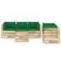 6-tlg. Garten-Lounge-Set mit Kissen Grün Imprägniertes Holz 6-tlg. Garten-Lounge-Set mit Kissen Grün Imprägniertes Holz