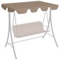 vidaXL Ersatzdach für Hollywoodschaukel Taupe 188/168x145/110 cm vidaXL Ersatzdach für Hollywoodschaukel Taupe 188/168x145/110 cm