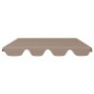 vidaXL Ersatzdach für Hollywoodschaukel Taupe 188/168x145/110 cm vidaXL Ersatzdach für Hollywoodschaukel Taupe 188/168x145/110 cm