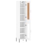 vidaXL Highboard Weiß 34,5x34x180 cm Holzwerkstoff vidaXL Highboard Weiß 34,5x34x180 cm Holzwerkstoff