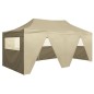 vidaXL Profi-Partyzelt Faltbar mit 4 Seitenwänden 3×6m Stahl Creme vidaXL Profi-Partyzelt Faltbar mit 4 Seitenwänden 3×6m Stahl Creme