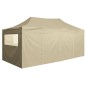 vidaXL Profi-Partyzelt Faltbar mit 4 Seitenwänden 3×6m Stahl Creme vidaXL Profi-Partyzelt Faltbar mit 4 Seitenwänden 3×6m Stahl Creme